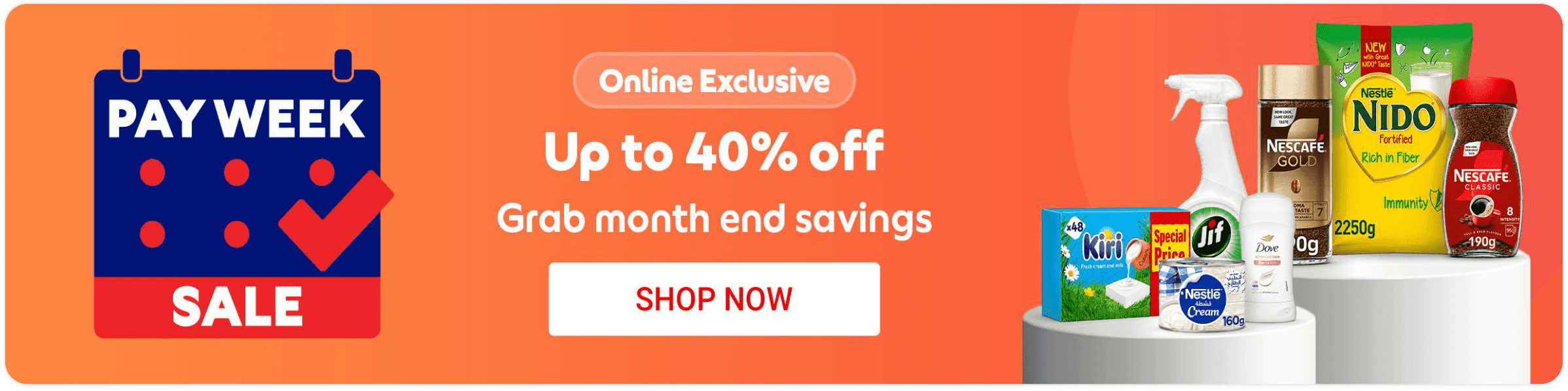 Pay Week Sale — up to 40% off