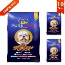 Puppy Food Feast Pack 3kg Chicken and 500g Beef