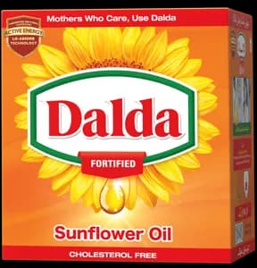 Dalda Sunflower Oil Fortified Pouch  (1 L (1x6) bottlesTR X 5) 2