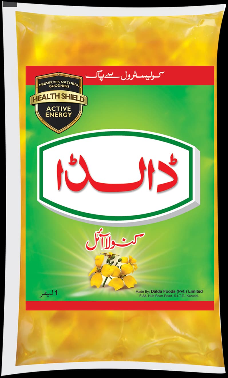 Dalda Canola Oil Fortified Pouch (1 L (1x6) bottlestr X 5)
